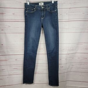PAIGE Med Dark Blue Skyline Skinny Jeans 28